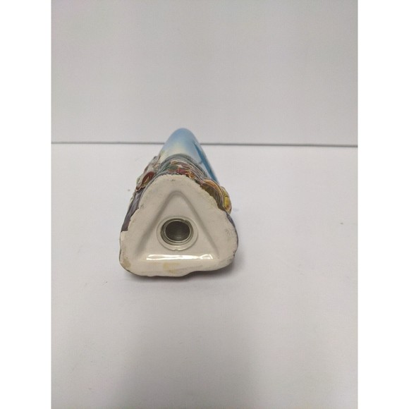 Ceramic Portugal Hand Painted Triangle Toothpick Dispenser Dog Sheep Animals - Picture 6 of 8